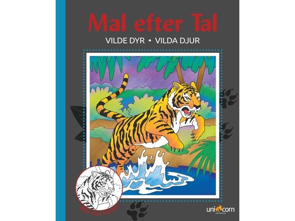 Mal Efter Tal - Vilde Dyr ( paint by numbers) | Språk: Dansk