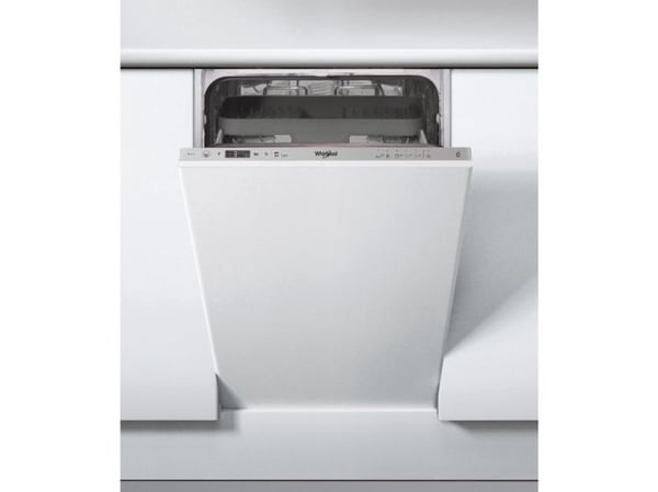 Whirlpool WSIC 3M27 C - Oppvaskmaskin - innebygd - Nisje - bredde: 45 cm - dybde: 56 cm - høyde: 82 cm - sølv