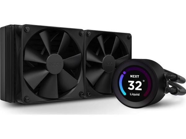 NZXT Kraken Elite 240 - Væskekjølesystem for prosessor - med LCD-skjerm - (for: LGA115x Socket, LGA1200, LGA1700, AM4, AM5, sTRX4, TR4) - kobber - ...