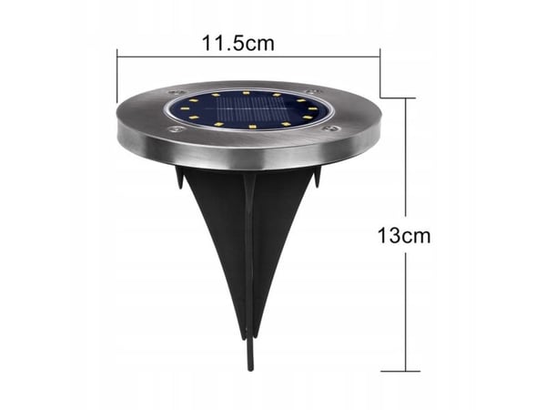 Maclean solcells in-/körbelysning MCE318 LED IP44 12 SMD 4000K