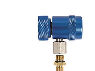 Refco RC-1234yf-B - Serviceventil til bil A/C, 1/4'' SAE, Blå