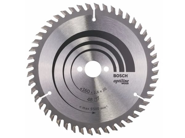 Bosch RUNDSAVKLINGE OPTILINE WOOD 160X20MM 48T 48T