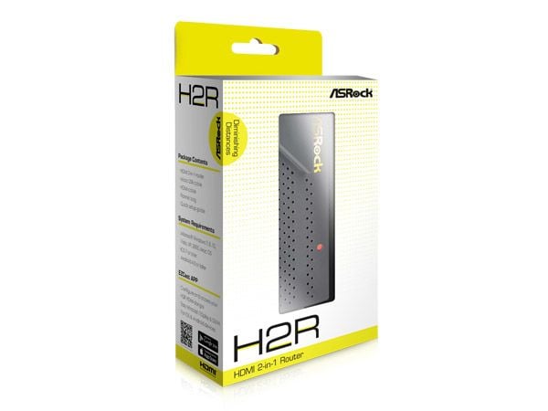 Asrock H2R 2-In-1 Router, Wi-Fi 4 (802.11n), Yksi kaista (2,4 GHz), Ethernet LAN, Kannettava reititin