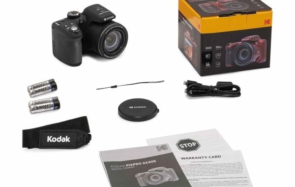 Kodak Astro Zoom AZ405, 20,68 MP, 5184 x 3888 piksler, BSI CMOS, 40x, Full HD, Svart