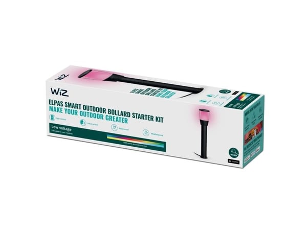 Signify WiZ Elpas sockel Start B, Tunable White&Color 300 lm, svart-