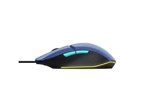 Trust GXT 109P Felox - Mus - illuminated, gaming - 6 knapper - kablet - USB - briljant blå