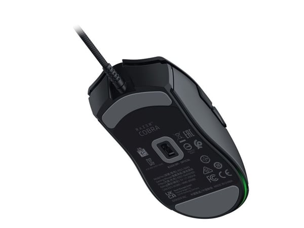 Razer COBRA, Oikeakätinen, Optinen, USB A-tyyppi, 8500 DPI, Musta
