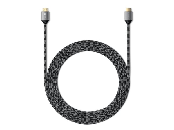 Satechi ST-8KHC2MM, 2 m, HDMI Type A (Standard), HDMI Type A (Standard), harmaa