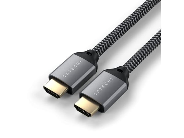 Satechi ST-8KHC2MM, 2 m, HDMI Type A (Standard), HDMI Type A (Standard), harmaa