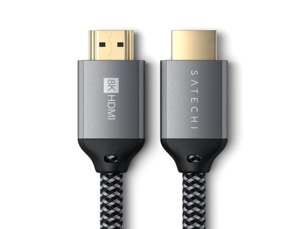 Satechi ST-8KHC2MM, 2 m, HDMI Type A (Standard), HDMI Type A (Standard), harmaa