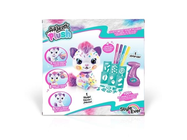 Airbrush Plysch Kattunge