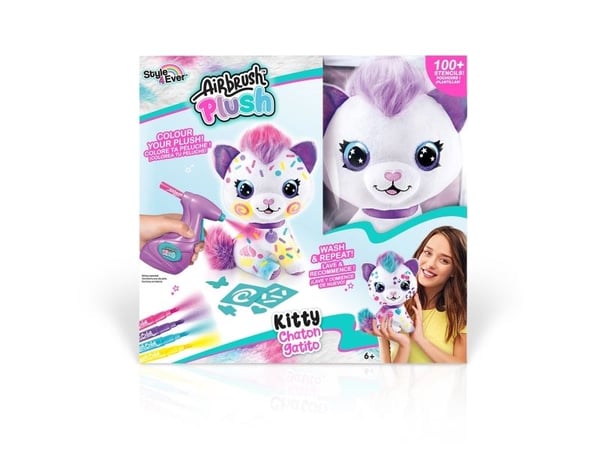 Airbrush Plysch Kattunge