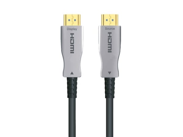 Sinox HDMI™ Optisk kabel 4K60Hz+E. 10m, Svart, 10 m, HDMI Type A (Standard), HDMI Type A (Standard), 3D, 18 Gbit/sek, Svart, Grå