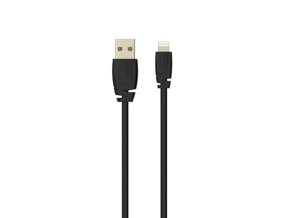 Sinox PRO Lightning kabel m/original Apple™ chip. 2m. Sort, 2 m, Lightning, USB A, Hanstik, Hanstik, Sort