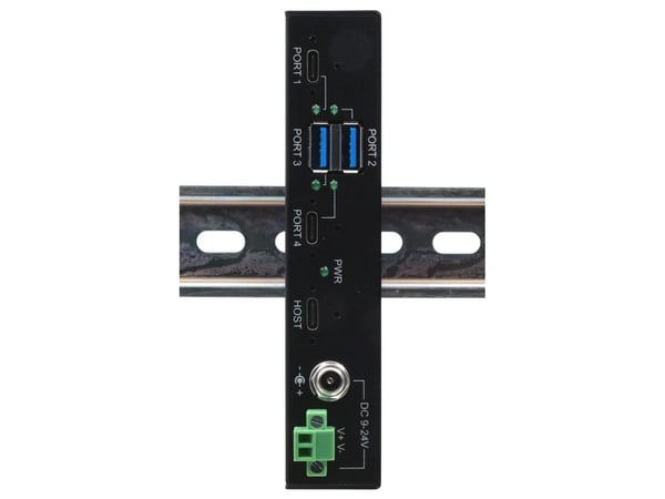 USB 3.2 HUB 4-porter Gen2 inkl. strømforsyning 2xC og 2xA tilkoblinger, USB3.1 kabel
