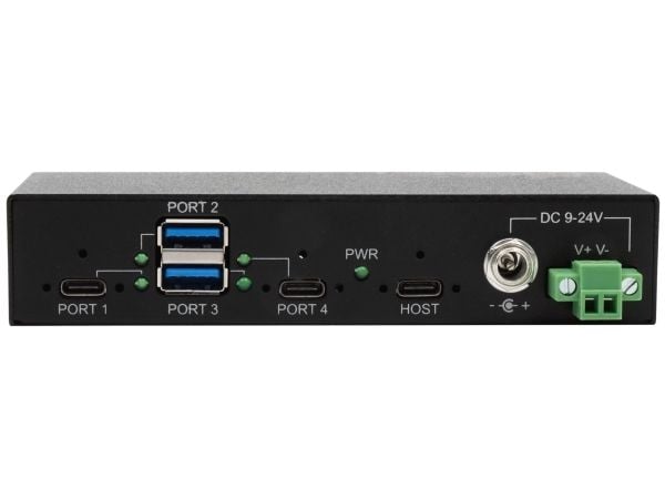 USB 3.2 HUB 4-porter Gen2 inkl. strømforsyning 2xC og 2xA tilkoblinger, USB3.1 kabel