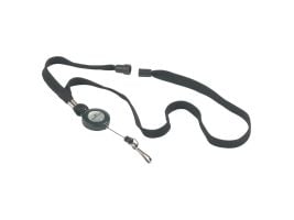 Keyhanger hållbar med yoyo, svart, förpackning 10 st