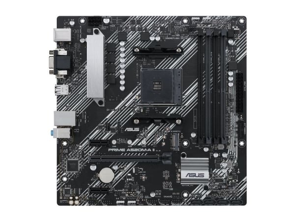 ASUS PRIME A520M-A II/CSM - Hovedkort - micro ATX - Socket AM4 - AMD A520 Chipset - USB 3.2 Gen 1 - Gigabit LAN - innbygd grafikk (CPU kreves) - HD...