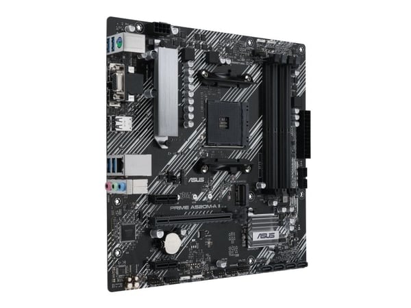 ASUS PRIME A520M-A II/CSM - Hovedkort - micro ATX - Socket AM4 - AMD A520 Chipset - USB 3.2 Gen 1 - Gigabit LAN - innbygd grafikk (CPU kreves) - HD...
