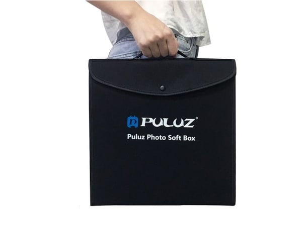 Puluz fotografiboks med et sett ringlamper, 30x30x30cm