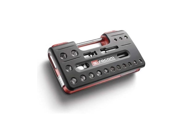 Facom SL.DBOX1PB, Pipenøkkelsett, 21 stykker, Svart, Rød, Kromvanadiumstål, 180 mm, 340 mm