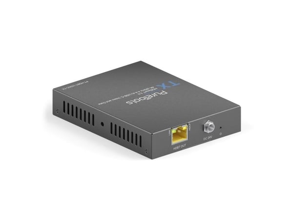 PureTools PT-HDBT-1020C-TX, AV-sender, 100 m, Koblet med ledninger (ikke trådløs), Sort, HDCP