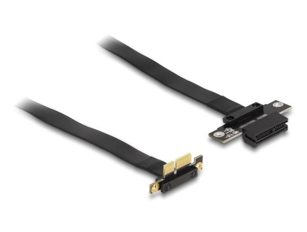 Delock riser card PCI Express x1-kontakt 90° vinklad till x1-kortplats med kabel 30 cm