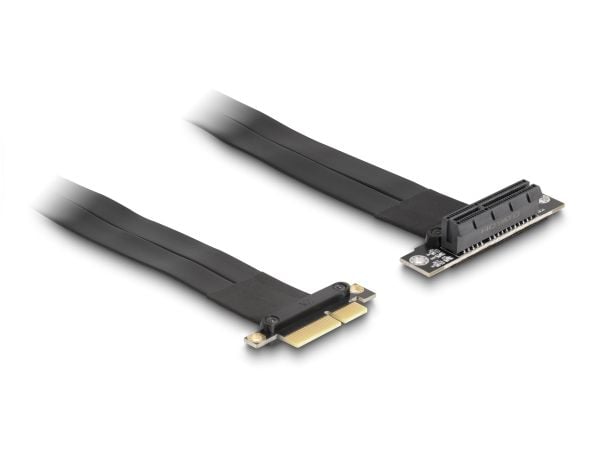 Delock riser-kort PCI Express x4 hane till x4-kortplats 90° vinklad med kabel 60 cm