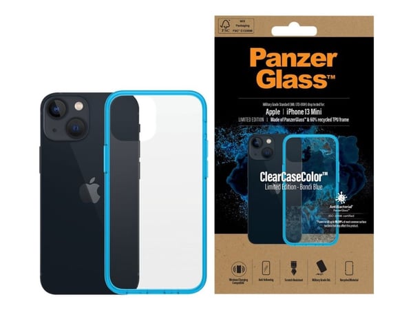 PanzerGlass 326, Suojus, Apple, Apple - iPhone 13 Mini, 13,7 cm (5.4"), Sininen