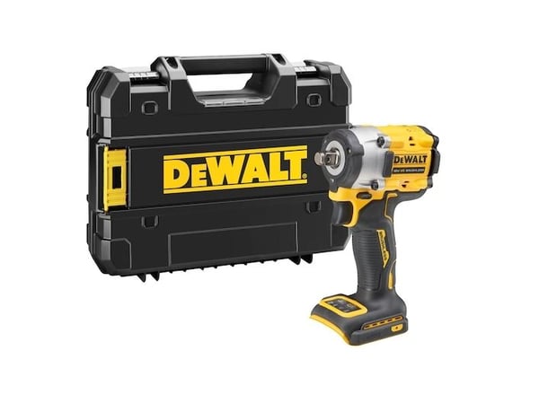 DeWALT DCF921NT-XJ, Mutterdragare, Svart, Gul, Aluminium, 1/2", 600 nm, 400 nm