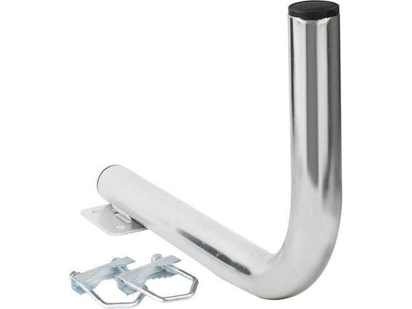 Extralink B300 BALCONY HANDLE WITH U-BOLTS M8 GÓRNY, Rustfritt stål, Vinkelbrakett, 10 kg, Metallisk, Generelle formål, Galvanisert belegg