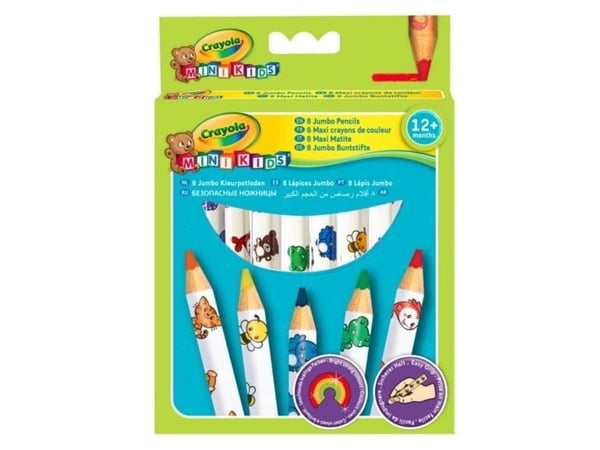 Crayola 3678, Pehmeä, Multi, 8 kpl