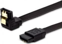 SAVIO GAK-04 - SATA-kabel - Serial ATA 150/300/600 - SATA (hann) låst til SATA (hann) vinklet - 30 cm - svart