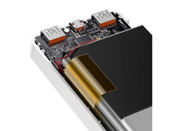 Powerbank Baseus Bipow 30000mAh, 2xUSB, USB-C, 20W (biały)
