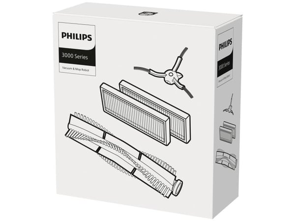 Philips HomeRun XV1433/00 HomeRun-robotti-imurien ja -moppien tarvikepakkaus, Robotti-imuri, Suodatin ja harja, Musta, Philips, XU3100/01, XU3110/0...