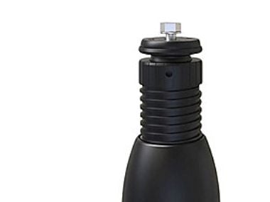 1000R High, Sort - 1 sæt, 4 stk justerbare plastfødder, 123-176 mm, 0-15 grader