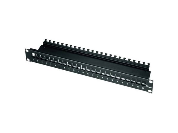 Telegärtner 19" modulholder 1U sort