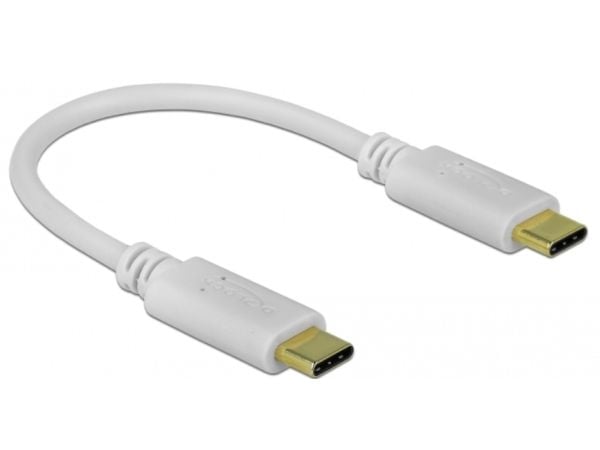 Delock USB Type-C -latauskaapeli 15 cm PD 100 W, jossa on E-merkki