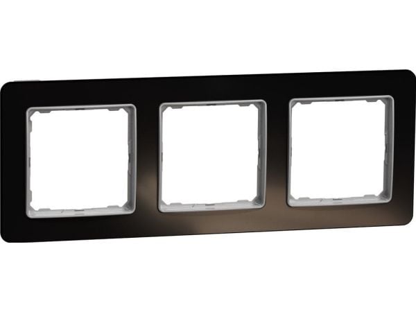 Schneider Electric Sedna Elements ram 3-fack glas svart