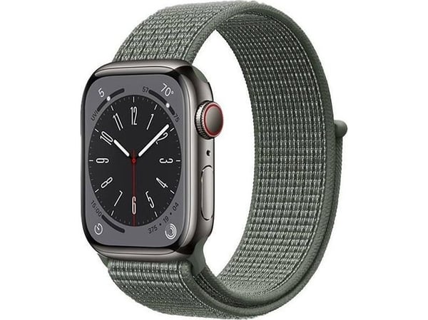 Crong CRG-44NLB-MGN, Klokkereim, Apple, Apple Watch Series 1/2/3/4/5/6/7/8/9/SE/ULTRA/ULTRA 2, Nylon, Grønn