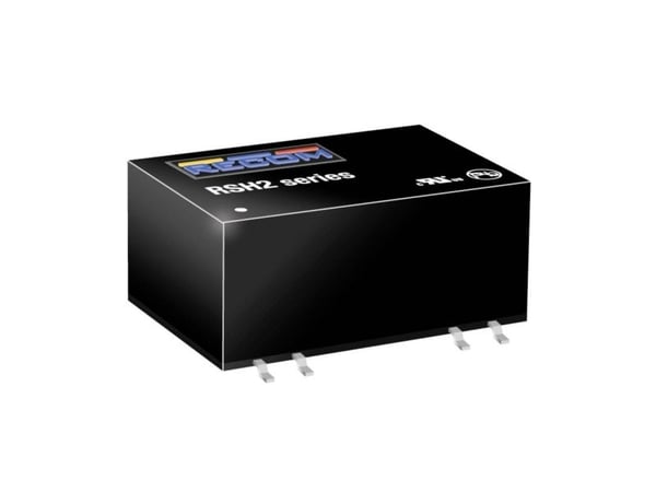 RECOM RSH2-2412S/H3 DC/DC autovaihtosuuntaaja 24 V 12 V 0,167 A 2 W Lähtöjen määrä: 1 x Sisältö 1 kpl