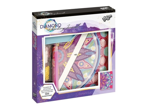Totum Diamond Paint Notebook, Children''s craft kit, 6 år, Flerfarget