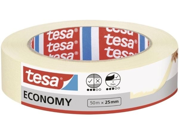 TESA 5278, Yleismaalarinteippi, Paperi, Beige, Keraaminen, Lasi, Metalli, Muovi, Puu, Tasainen, Universaali