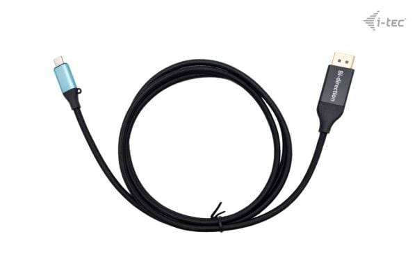 i-Tec - Adapterkabel - USB-C (hann) til DisplayPort (hann) - USB4 / Thunderbolt 3 / Thunderbolt 4 - 1.5 m - 8K 30Hz støtte
