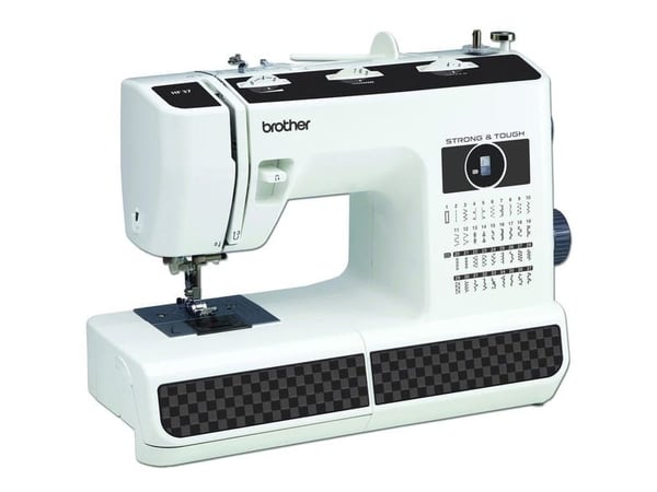 Brother HF37, Svart, Vit, Halvautomatisk symaskin, Sy, 0 - 4 mm, 800 stygn per minut, 7 mm