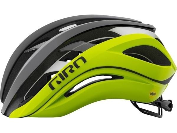 Giro sykkelhjelm GIRO AETHER SPHERICAL MIPS matt sort fade highlight yellow str. S (51–55 cm)