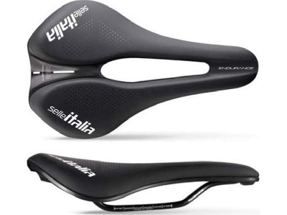 Selle Italia NOVUS EVO BOOST ENDURANCE TM SUPERFLOW L (id match - L3) mangan, soft-tek, svart (NEW) Tube 7