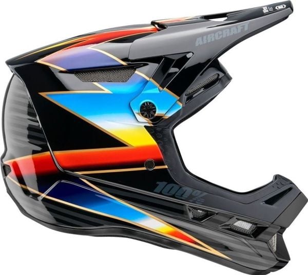 100% helhjelm full face 100% AIRCRAFT COMPOSITE hjelm Knoc Black str. XL (61–62 cm)