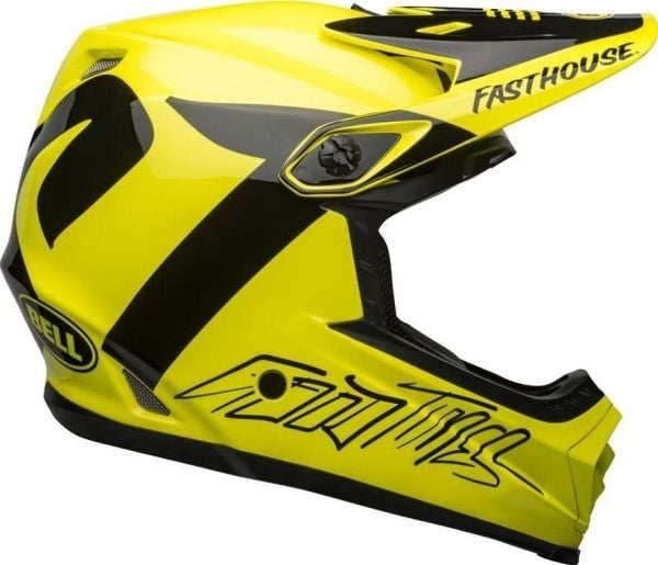 Bell Kask full face BELL FULL-9 FUSION MIPS fasthouse glossy hi-viz svart rosa. M (55–57 cm) (NY)