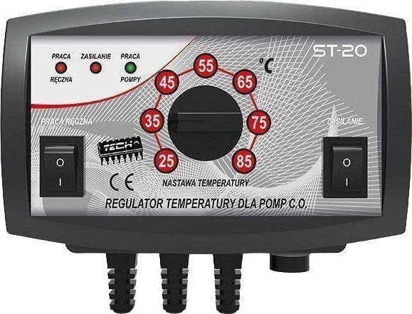 Tech Controller ST-20 for central heating pump, black Tech Controller ST-20 for central heating pump, black